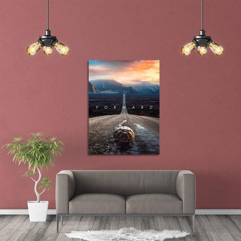 Yetaryy Inspirational Entrepreneur Quotes with Words Wall Art Motivational Forward Painting Prints on Canvas Modern Inspiring Posters Prints Artwork Home Office Classroom School Decor - 30" Wx40 H - Image 5